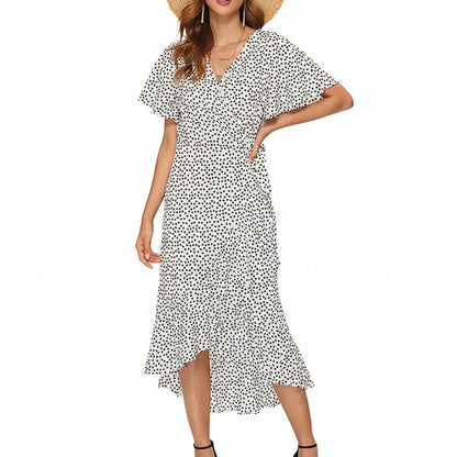 Robe Bohème Élégance – Longue Mousseline de Soie