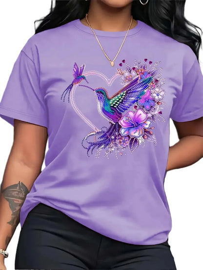 T-shirt Bloom Bohème – Haut Rose Floral Femme
