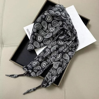 Ceinture foulard en soie cajou Floral