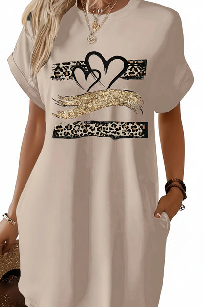 Robe t-shirt décontractée en tricot pour femmes