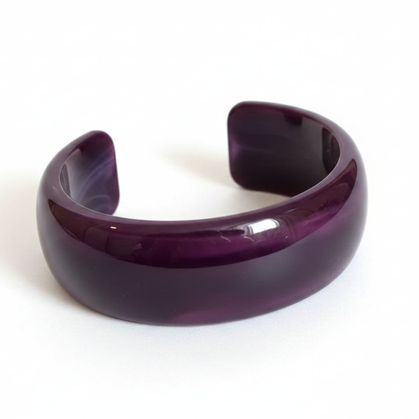 Bracelet Ondulé Bold – Résine épaisse pour femme