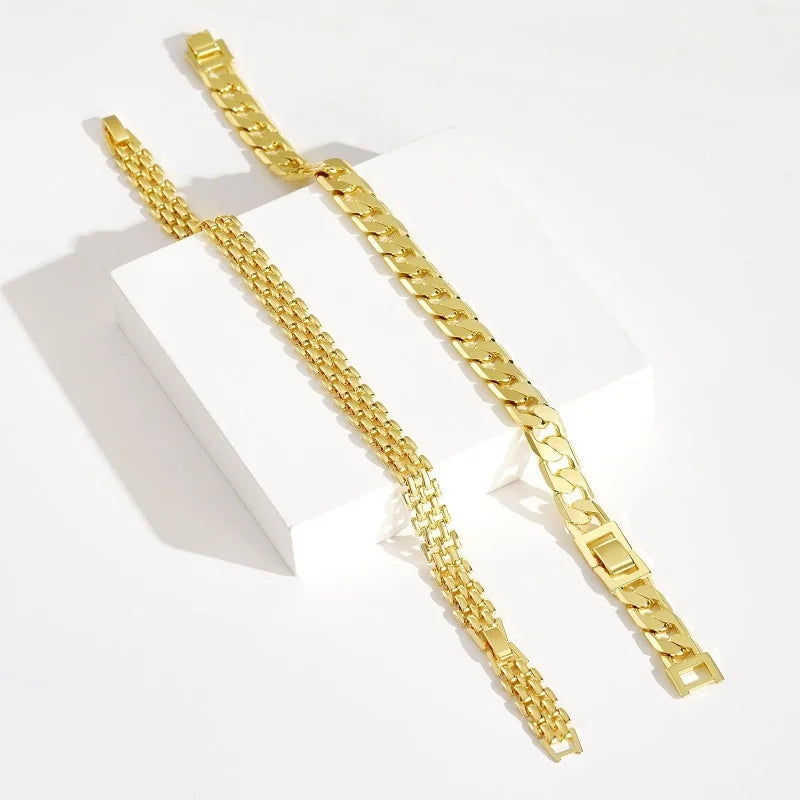 Chaîne de Cheville Dorée – Acier inoxydable plaqué or 18K