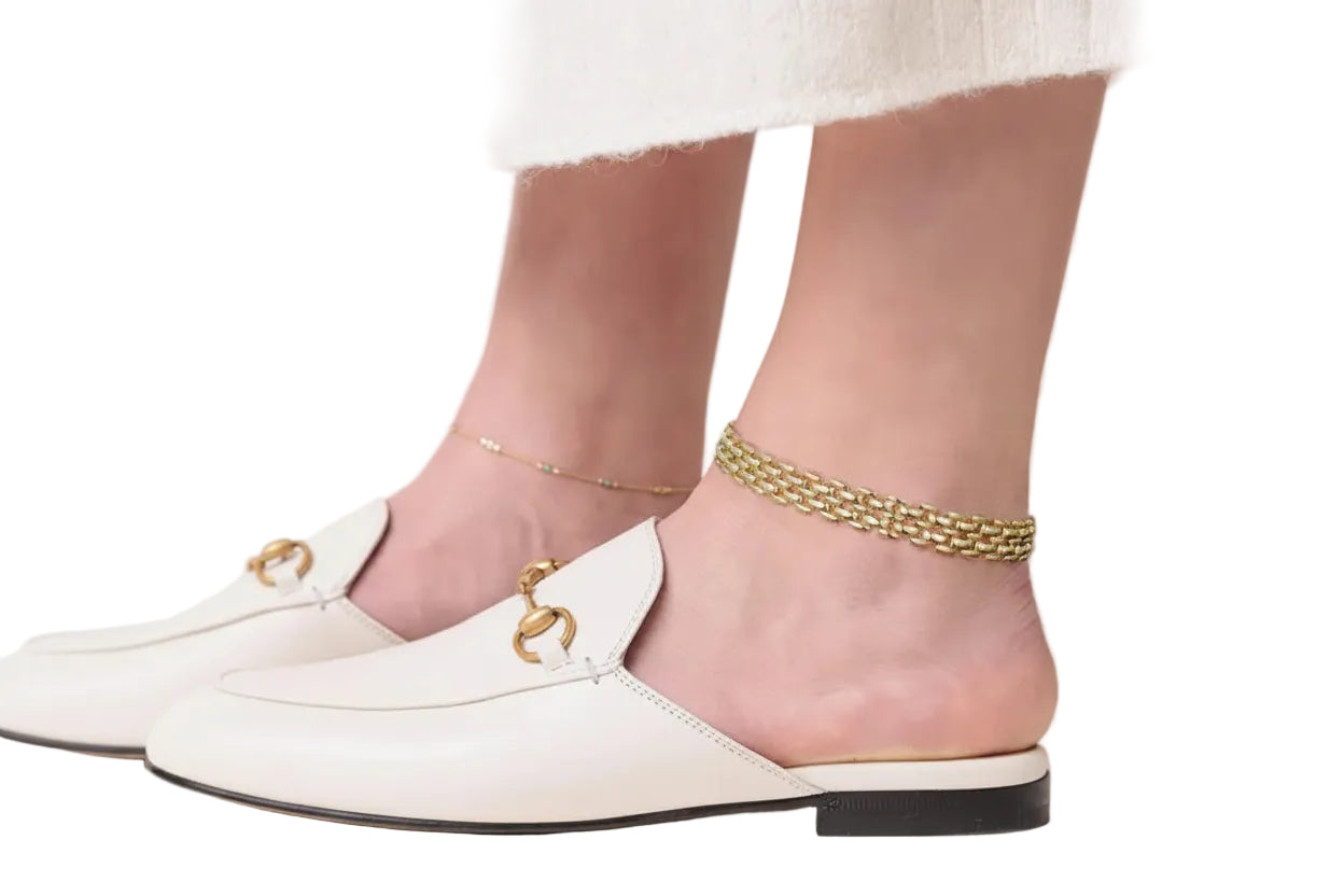 Chaîne de Cheville Dorée – Acier inoxydable plaqué or 18K