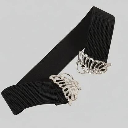 ceinture élastique pour femme ornée de fermoirs papillon